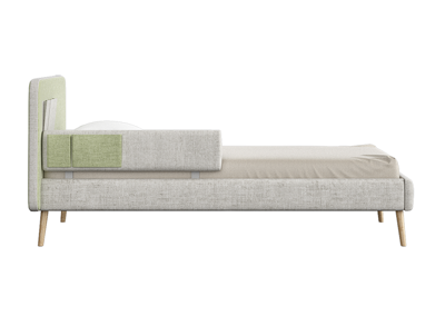 Кровать Ellipsefurniture Кровать подростковая Soft (бежевый/зеленый) 90*200 см арт. KD010103010101