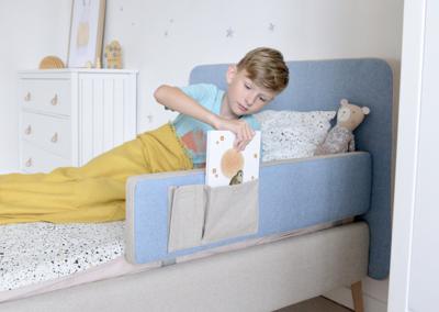 Кровать Ellipsefurniture Защитный бортик Soft (бежевый/голубой) арт. KD020102010101