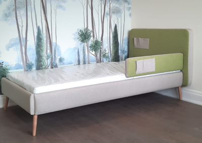 Кровать Ellipsefurniture Защитный бортик Soft (бежевый/зеленый) арт. KD020103010101