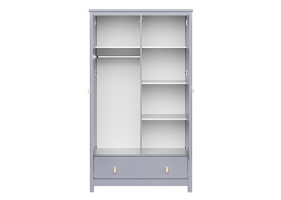 Мебель Ellipsefurniture Шкаф Wood 2-х створчатый (серый) арт. WW010602010101