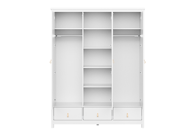 Мебель Ellipsefurniture Шкаф Wood 3-х створчатый (белый) арт. WW010601020101