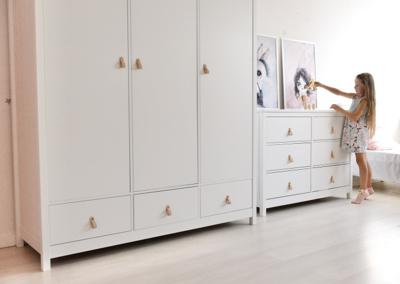 Мебель Ellipsefurniture Шкаф Wood 3-х створчатый (белый) арт. WW010601020101