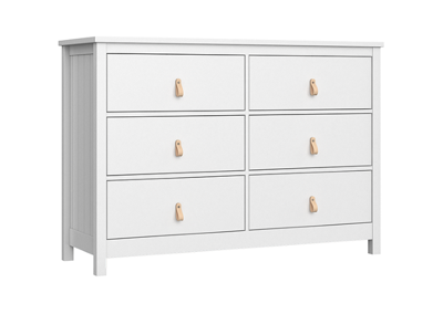 Мебель Ellipsefurniture Комод Wood 6 ящиков (белый) арт. WW010301020101
