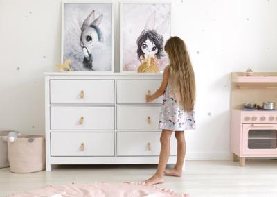 Мебель Ellipsefurniture Комод Wood 6 ящиков (белый) арт. WW010301020101