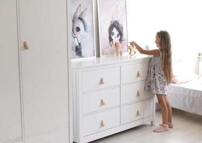 Мебель Ellipsefurniture Комод Wood 6 ящиков (белый) арт. WW010301020101