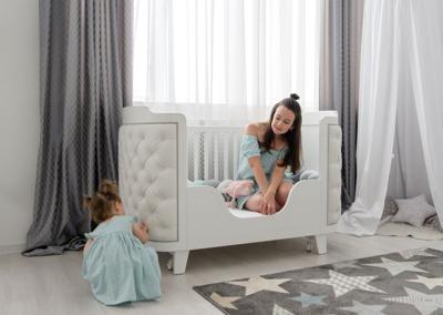 Мебель Ellipsefurniture Бортик-ограничитель для кроватки Elegance (белый) арт. KIMPBR04020201