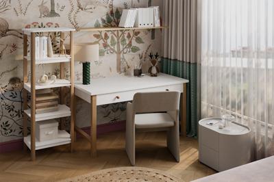 Мебель Ellipsefurniture Стол письменный Classic М2 60*120 см (белый) арт. CLMBSS01010103