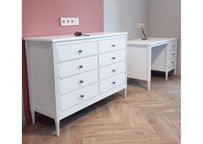 Мебель Ellipsefurniture Комод Elit 8 ящиков (белый) арт. ET010201010102