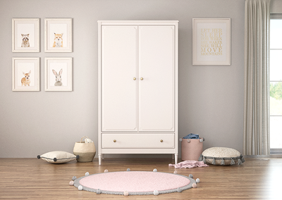 Мебель Ellipsefurniture Шкаф Elit 2-х створчатый (белый) арт. ET010201010106