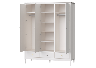 Мебель Ellipsefurniture Шкаф Elit 3-х створчатый (белый) арт. ET010201010107