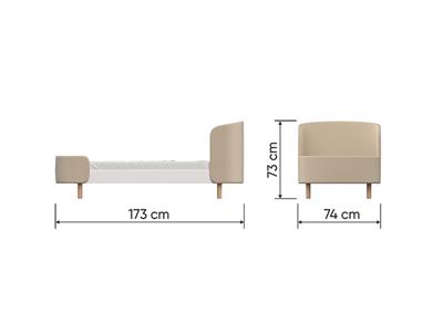 Кровать Ellipsefurniture Удлинение для кроватки-трансформера KIDI soft до 173 см (белый) арт. KD020104020198