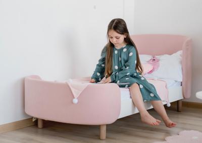 Кровать Ellipsefurniture Кровать KIDI Soft для детей от 3 до 7 лет (розовый) арт. KD040103010198