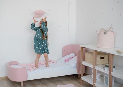 Кровать Ellipsefurniture Кровать KIDI Soft для детей от 3 до 7 лет (розовый) арт. KD040103010198