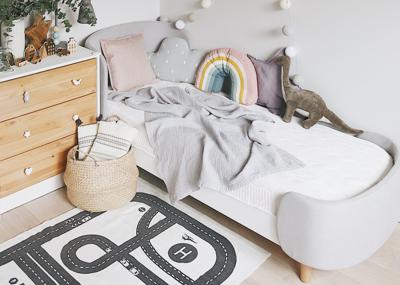 Кровать Ellipsefurniture Кровать KIDI Soft для детей от 3 до 7 лет (серый) арт. KD040104010198