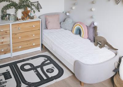 Кровать Ellipsefurniture Кровать KIDI Soft для детей от 3 до 7 лет (серый) арт. KD040104010198