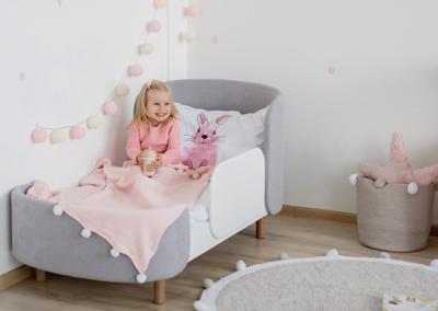 Кроватка-трансформер Ellipsefurniture Кроватка-трансформер KIDI Soft (серый) арт. KD040104010190