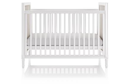 Мебель Ellipsefurniture Кроватка Elit (белый, бежевая ткань) арт. ET010101030401