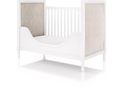 Мебель Ellipsefurniture Кроватка Elit (белый, бежевая ткань) арт. ET010101030401