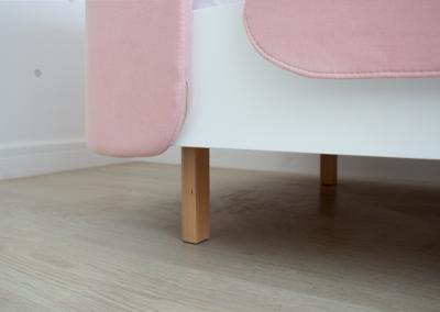 Кровать Ellipsefurniture Кровать подростковая KIDI Soft размер М (розовый) арт. KD010113020101