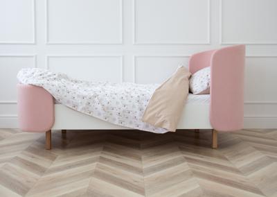 Кровать Ellipsefurniture Кровать подростковая KIDI Soft размер М (розовый) арт. KD010113020101
