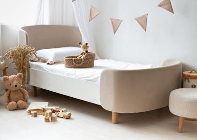 Кровать Ellipsefurniture Кровать подростковая KIDI Soft размер М (бежевый) арт. KD010110020101
