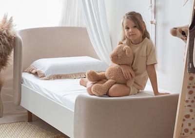 Кровать Ellipsefurniture Кровать подростковая KIDI Soft размер М (бежевый) арт. KD010110020101