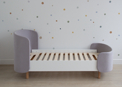 Кровать Ellipsefurniture Кровать подростковая KIDI Soft размер М (серый) арт. KD010112020101