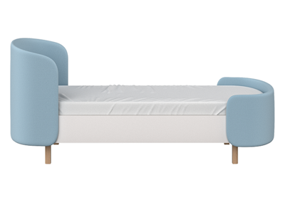 Кровать Ellipsefurniture Кровать подростковая KIDI Soft размер М (голубой) арт. KD010111020101
