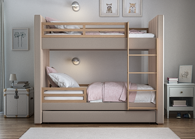Кровать Ellipsefurniture Защитный бортик Cosy (натуральный) арт. KD020107010199