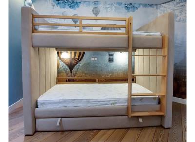 Кровать двухъярусная Ellipsefurniture Кровать двухъярусная Cosy (серый) арт. KD010204020101