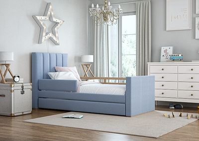 Кровать Ellipsefurniture Кровать подростковая Cosy спальное место 90*200 см (голубой) арт. KD010202010101