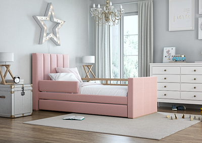 Кровать Ellipsefurniture Кровать подростковая Cosy спальное место 90*200 см (розовый) арт. KD010203010101