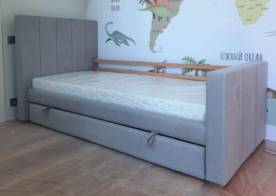 Кровать Ellipsefurniture Кровать подростковая Cosy спальное место 90*200 см (серый) арт. KD010204010101