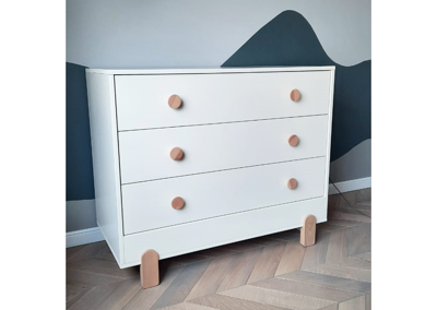 Комод Ellipsefurniture Комод Ice-cream 3 ящика (белый) арт. IC010101010101