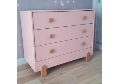 Комод Ellipsefurniture Комод Ice-cream 3 ящика (розовый) арт. IC010103010101