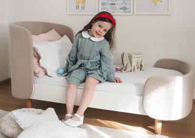 Кровать Ellipsefurniture Кровать KIDI Soft для детей от 2 до 4 лет (бежевый) арт. KD010501040101