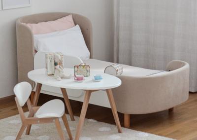 Кровать Ellipsefurniture Кровать KIDI Soft для детей от 2 до 4 лет (бежевый) арт. KD010501040101