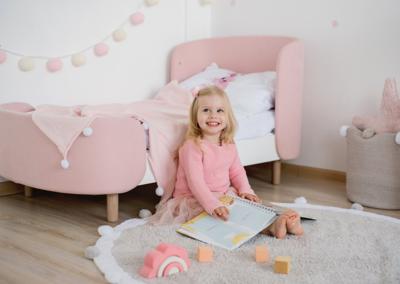 Кровать Ellipsefurniture Кровать KIDI Soft для детей от 2 до 4 лет (розовый) арт. KD010503040101
