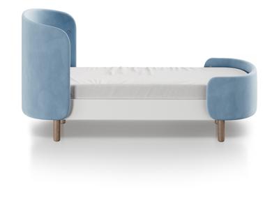 Кровать Ellipsefurniture Кровать KIDI Soft для детей от 2 до 4 лет (голубой) арт. KD010504040101