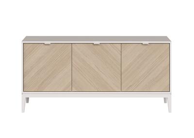 Тумба Ellipsefurniture Тумба Fjord 3 двери глубина 55 см (белый) арт. FJ010101260101