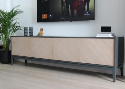 Тумба Ellipsefurniture Тумба Fjord 4 двери напольная (темно-серый) арт. FJ010102270101