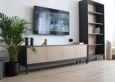 Тумба Ellipsefurniture Тумба Fjord 4 двери напольная (темно-серый) арт. FJ010102270101