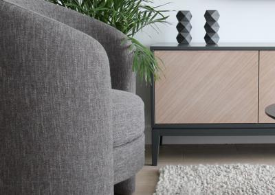 Тумба Ellipsefurniture Тумба Fjord 4 двери напольная (темно-серый) арт. FJ010102270101
