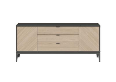 Тумба Ellipsefurniture Тумба Fjord 2 двери 3 ящика (темно-серый) арт. FJ010102210101