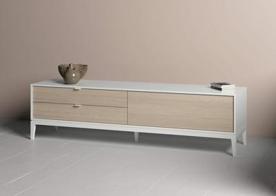 Тумба Ellipsefurniture Тумба Fjord 1 дверь 2 ящика (белый) арт. FJ010101190101