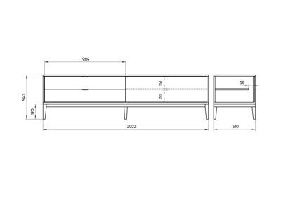 Тумба Ellipsefurniture Тумба Fjord 1 дверь 2 ящика (темно-серый) арт. FJ010102190101