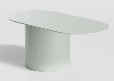 Столик Ellipsefurniture Столик Type овальный, основание D 39 см (белый) арт. TY010106120101