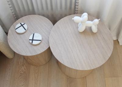 Столик Ellipsefurniture Столик Type D 50 см основание D 39 см (натуральный дуб) арт. TY010101020101