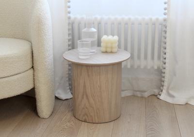Столик Ellipsefurniture Столик Type D 40 см основание D 29 см (натуральный дуб) арт. TY010101010101