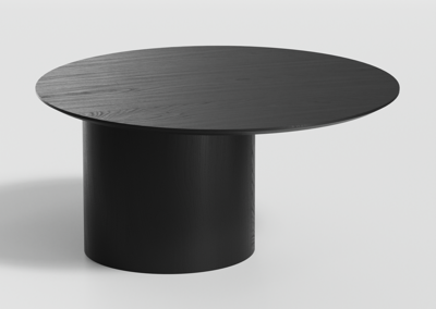 Столик Ellipsefurniture Столик Type D 80 см со смещенным основанием D 39 см (черный) арт. TY010102100101